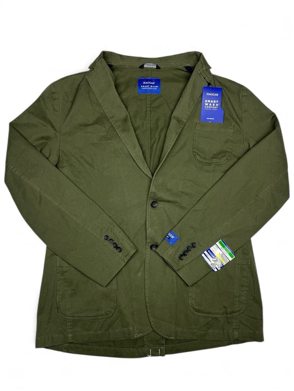 Haggar Women’s Smart Wash Jacket L 44/46 Slim Fit Stretch NWT $175 MSRP